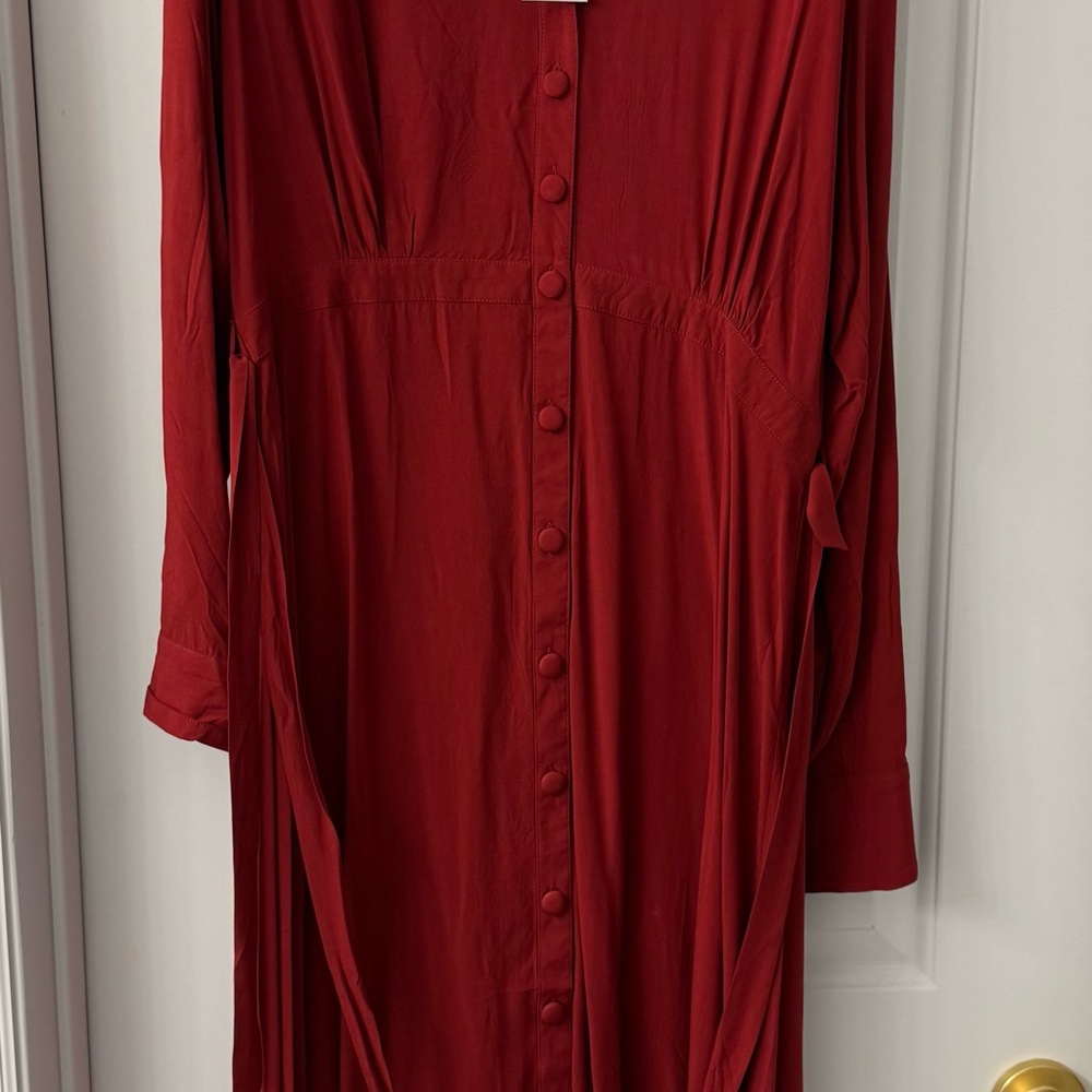 Lev Apparel Long Sleeve Red ‘Market’ Dress